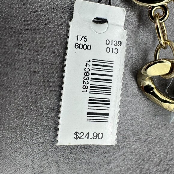 The Limited Gold Tone Thick Chunky Chain Link Toggle Tassel Charm Cuff Bracelet - Picture 7 of 12